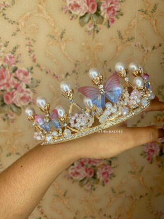 Tiara Mágica Mariposas y Gemas