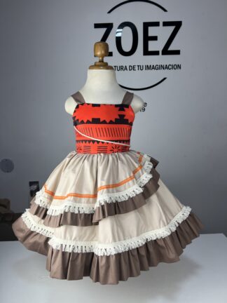 Vestido de Moana para niñas, disfraz moana Disney