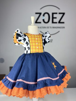vestido para niñas de jessie la vaquerita de toy story, jessy